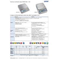 Kern FOB Stainless Steel Scales - Datasheet