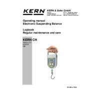 Kern CH Hanging Scales - User Manual