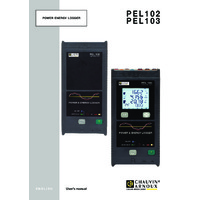Chauvin Arnoux PEL102 Power and Energy Logger - User Manual