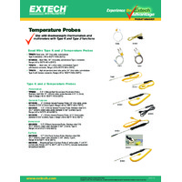 Extech 881602 Type K Surface Probe - Datasheet