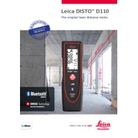 Leica Disto D110 Laser Distance Meter - Datasheet