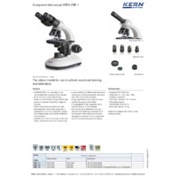 Kern OBE Series Microscopes - Datasheet