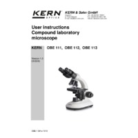 Kern OBE Series Microscopes - User Manual
