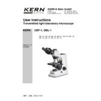 Kern OBL Compound Microscopes - User Manual