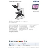 Kern OBD Compound Microscope - Datasheet