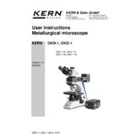 Kern OKO Metallurgical Microscope - User Manual