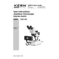 Kern OZG-4 Stereo Zoom Microscope - User Manual