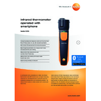 Testo 805i Bluetooth Infrared Thermometer Smart Probe - Datasheet