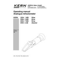 Kern ORA-W Analogue Wine Refractometer - User Manual