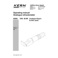 Kern ORA-E 80BE Refractometer - User Manual