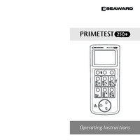 Seaward PrimeTest 250+ PAT Tester - User Manual