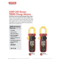 Amprobe AMP-210-EUR True RMS AC Clamp Meter - Datasheet