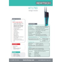 Kewtech KT1790 2-Pole Tester - Datasheet