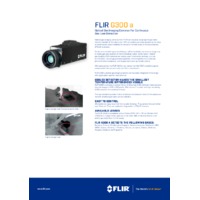 FLIR G300A Optical Gas Thermal Camera - Datasheet