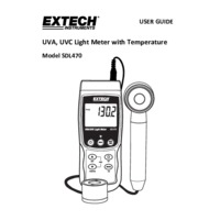 Extech SDL470 UVA and UAC Datalogging Light Meter - User Manual