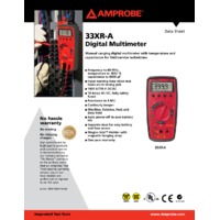 Amprobe 33XR-A Digital Multimeter - Datasheet