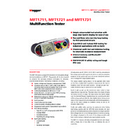 Megger MFT1711-BS Multifunction Tester - Datasheet