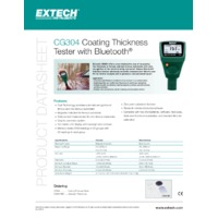 Extech CG304 Coating Thickness Tester - Datasheet