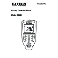 Extech CG104 Coating Thickness Tester - User Manual