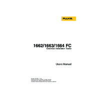 Fluke 1663 Multifunction Tester - User Manual