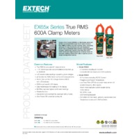 Extech EX650 Clamp Meter - Datasheet