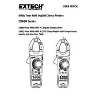 Extech EX650 Clamp Meter - User Manual