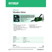 Extech VB450 Vibration Meter - Datasheet