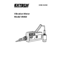 Extech VB450 Vibration Meter - User Manual