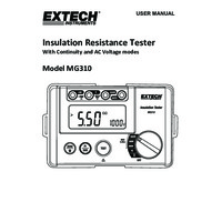 Extech MG310 Digital Insulation Tester - User Manual