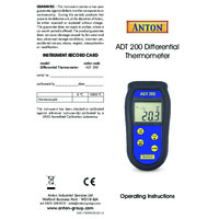 Anton ADT200 Differential Thermometer - User Manual