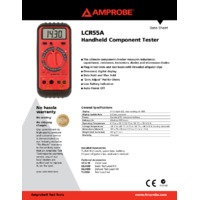 Amprobe LCR55A Handheld Component Tester - Datasheet