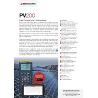 Seaward PV200 Solar PV Tester - Datasheet