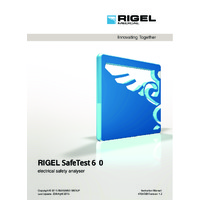 Rigel SafeTest 60 Medical PAT Tester - User Manual