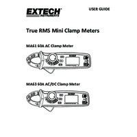 Extech MA63 True RMS Clamp Meter - User Manual