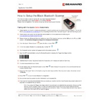 Seaward Bluetooth Barcode Scanner - Connection Guide