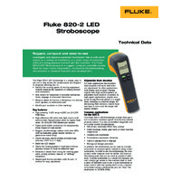 Fluke 820-2 LED Stroboscope - Datasheet