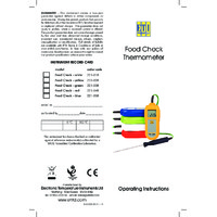 ETI Food Check Thermometer - Instructions