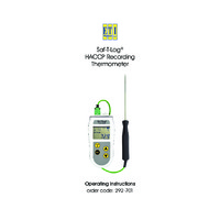 ETI Saf-T-Log Datalogging Food Thermometer - User Manual