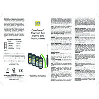 ETI Therma 1, 3 and Elite Thermometers - Instruction Manual
