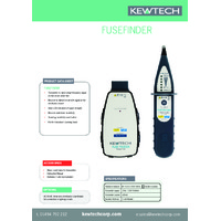 Kewtech FFINDER Fuse Finder - Datasheet