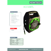 Kewtech ACC50MTL 50m Extension Test Lead - Datasheet