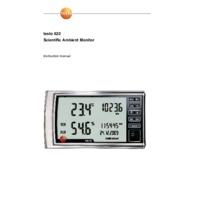 Testo 622 Humidity, Temperature and Pressure Indicator - User Manual