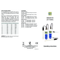 ETI 8100 pH Meter - Instruction Manual