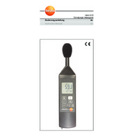 Testo 815 Sound Meter - User Manual