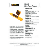 KIMO FD550 Elite Fuse Finder - Instruction Manual