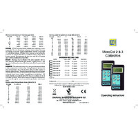 ETI MicroCal 2 Temperature Simulator and Calibrator - User Manual
