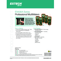 Extech EX410A Digital Multimeter - Datasheet