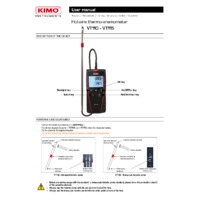 KIMO VT115 Hotwire Anemometer - User Manual