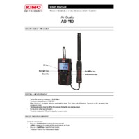 KIMO AQ110 Carbon Dioxide Meter - User Manual