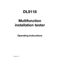 Di-Log DL9118 Multifunction Tester - User Manual